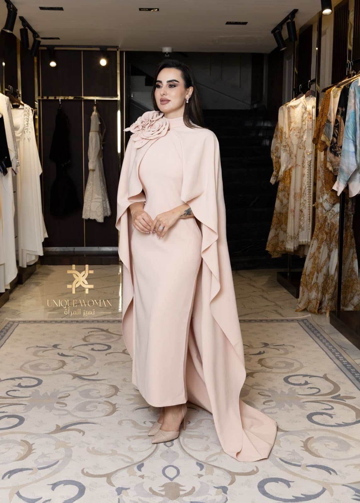 Elie Saab Jumpsuit with 3D Floral Detail