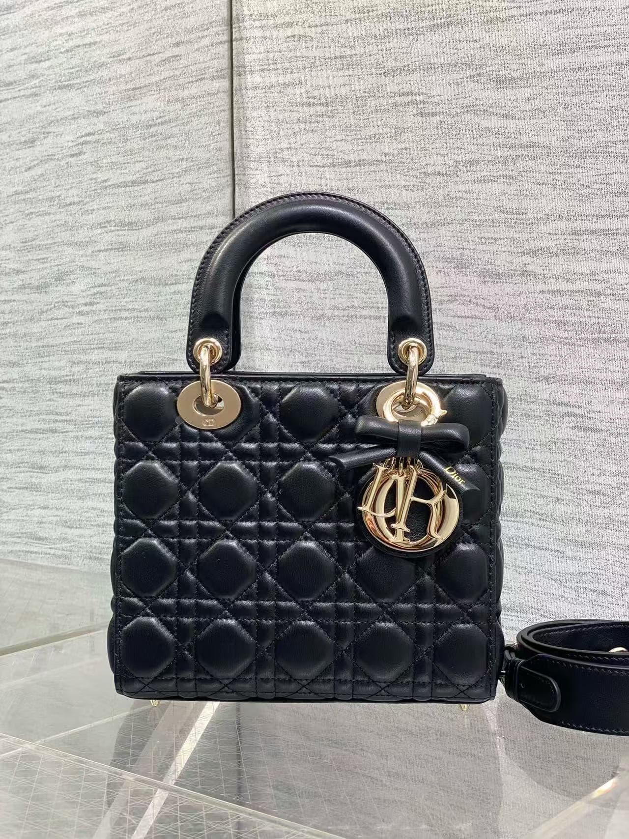 Lady Dior Large Bag in Black